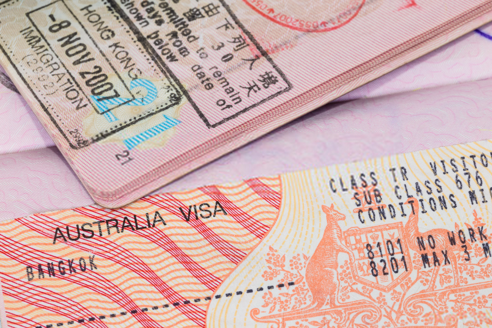 australian tourist visa new passport